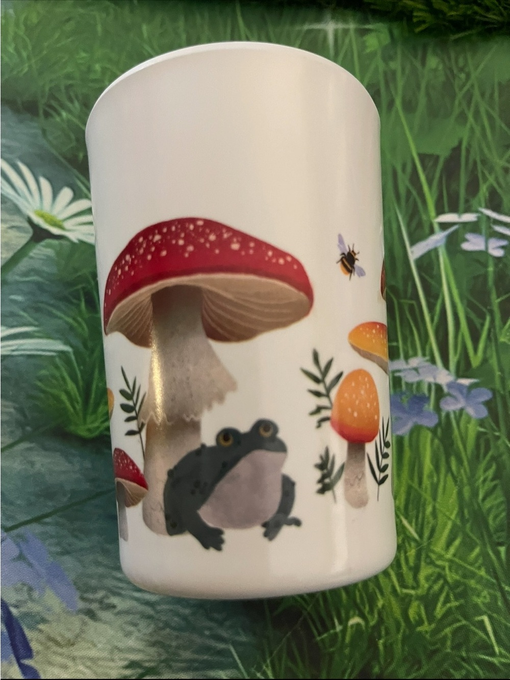 Place & Time Mushroom & Frog Tumbler – Woodland Cottagecore Design 🌿🍄🐸